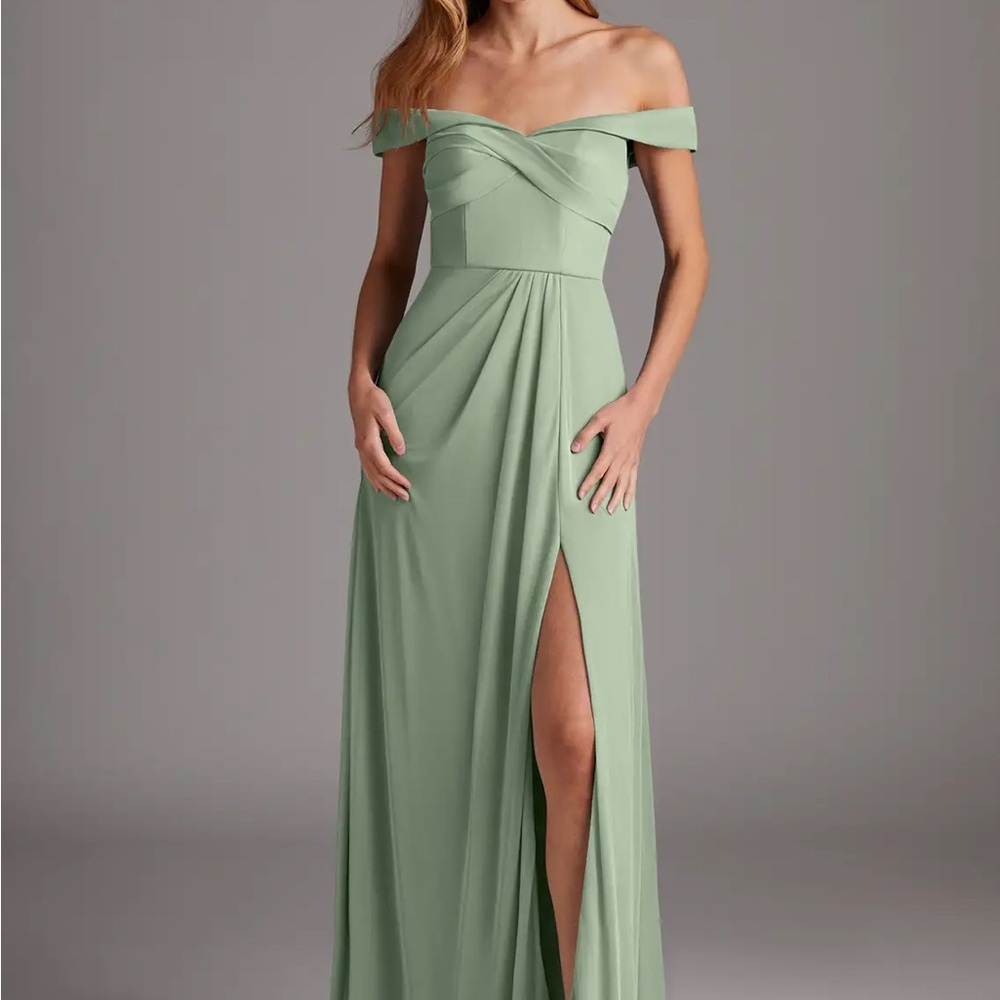 Azazie Sage Sweetheart Maxi Gown for Weddings